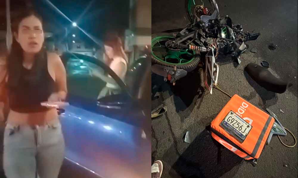 JOVEN EBRIA ATROPELLA Y MATA A MOTOCICLISTA EN CELAYA