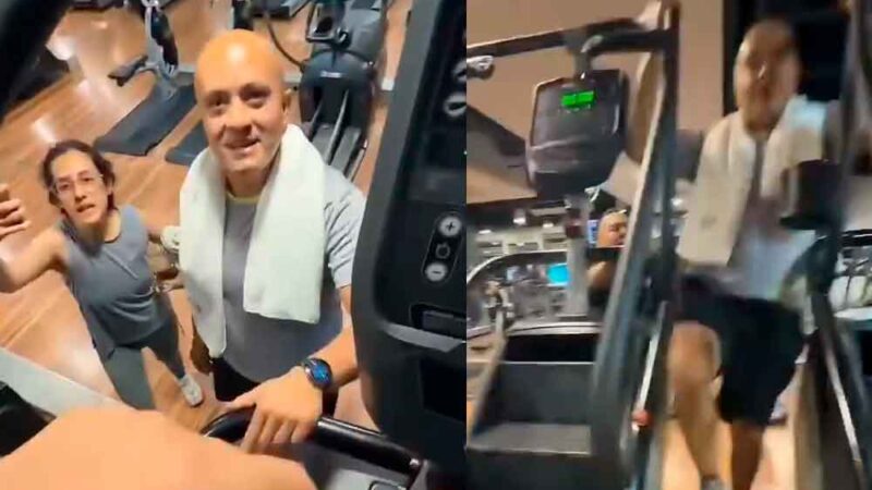 PAREJA AGREDE A HOMBRE EN GYM
