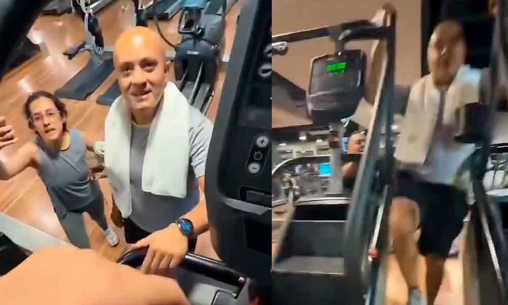 PAREJA AGREDE A HOMBRE EN GYM